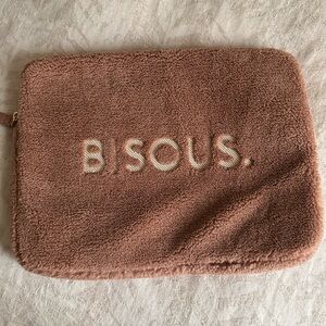 'BISOU’ Plush Laptop Case - Dusty Rose